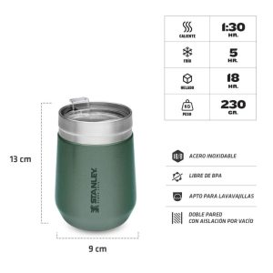 Vaso Stanley Everyday c/tapa 295 ml.