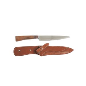 Cuchillo 3 anillos con vaina de cuero