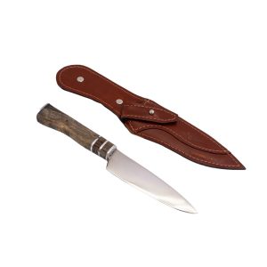 Cuchillo M 3 anillos en vaina de cuero