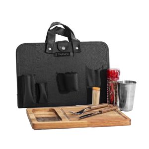 Porta tablita luxe asado x1 con especiero black