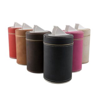 Lata redonda12 cm ecocuero