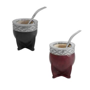 Mate imperial alpaca y acero con bombilla