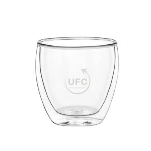 Vaso doble vidrio borosilicato 250ml en caja unitaria
