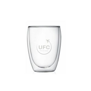 Vaso doble vidrio borosilicato 350ml en caja unitaria